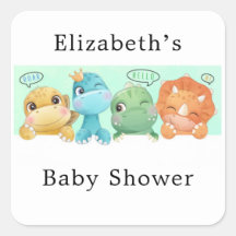 Chá de fraldas De Pequeno Dinossauro Adorável