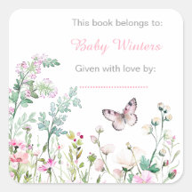 Chá de fraldas Floral da Borboleta Verde primavera