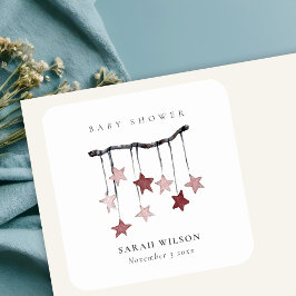 Adesivo Quadrado Chá de fraldas para portáteis branco, simples e co