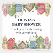 Chá de fraldas Winter Snowy