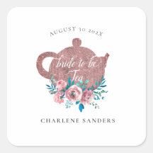 Chá de Noiva Rosegold e Aqua Brilhante