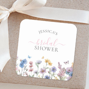 Adesivo Quadrado Chá de panela verde Pastel Selvagens Elegante