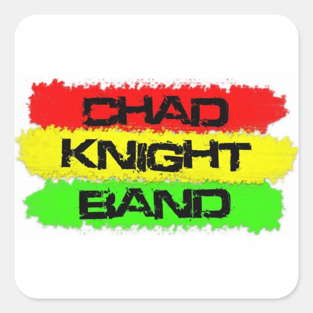 Adesivo Quadrado Chad Knight Banda Reggae Sticker (Frente)