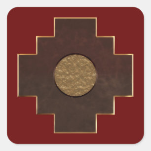 Adesivo Quadrado Chakana Cross