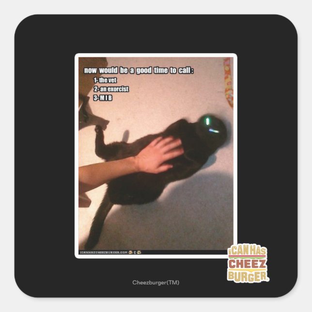 Adesivo Quadrado Chamar MIB (Frente)