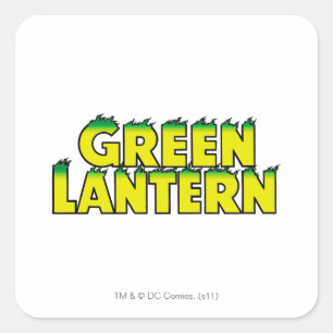 Adesivo Quadrado Chamas amarelas do logotipo