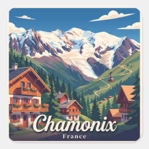 Adesivo Quadrado Chamonix França