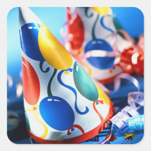 Adesivo Quadrado Chapéus do partido