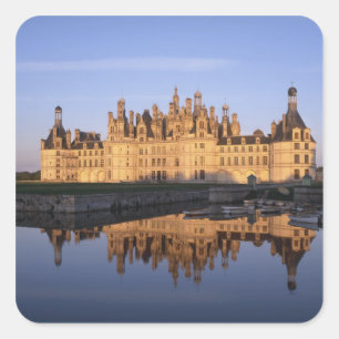 Adesivo Quadrado Chateau Chambord, Loire Valley, França