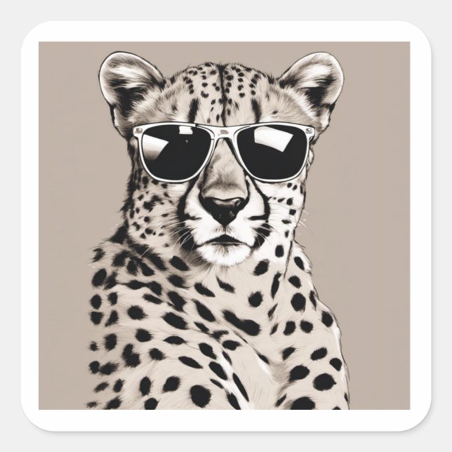 Adesivo Quadrado Cheetah Diva (Frente)