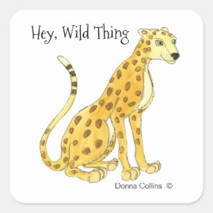 Adesivo Quadrado Cheetah Sticker