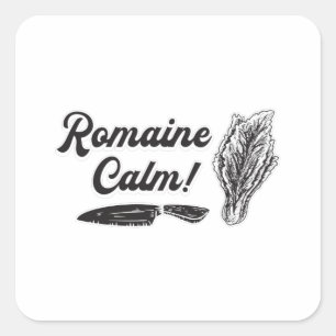 Adesivo Quadrado Chef Cozinheiro Cozinhar Cuisine Romaine Calm Engr