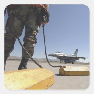 Adesivo Quadrado Chefe da tripulação da Força Aérea dos EUA