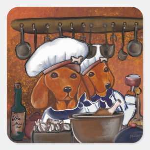 ADESIVO QUADRADO CHEFS DOXIES