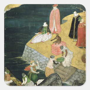 Adesivo Quadrado Chegada dos portugueses no Japão