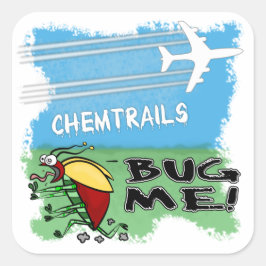 Adesivo Quadrado Chemtrails Inseto Me