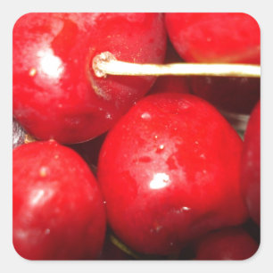 Adesivo Quadrado Cherries Art Photo