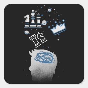 Adesivo Quadrado Chess Design