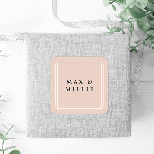 Adesivo Quadrado Chic Blush | Boutique (Criador carregado)