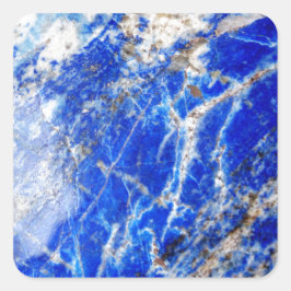 Adesivo Quadrado Chic Modern Blue Marble Stone