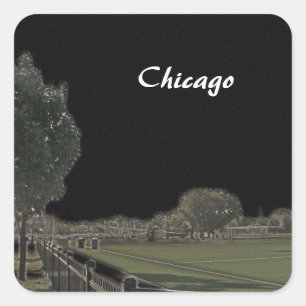 Adesivo Quadrado Chicago Park Blackening Skies
