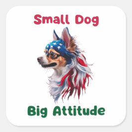 Adesivo Quadrado Chihuahua