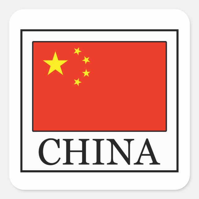 Adesivo Quadrado China (Frente)