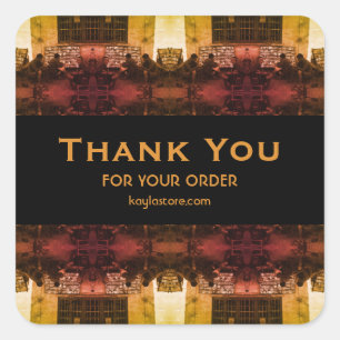 Adesivo Quadrado China Antiga Changsha empréstimo de livro 1970