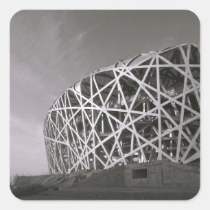 Adesivo Quadrado China, Pequim. Estádio Nacional, Local para o