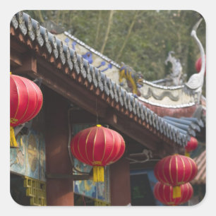 Adesivo Quadrado CHINA, Província de Chongqing, Fengdu. Fantasma de