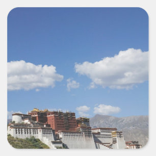 Adesivo Quadrado China, Tibete, Lhasa, Palácio de Potala