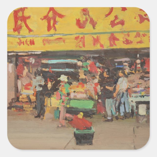 Adesivo Quadrado Chinatown Nova Iorque 2012 (Frente)