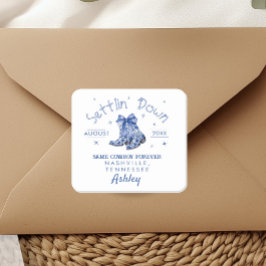 Adesivo Quadrado Chinoiserie assentando a Festa de solteira para Ba