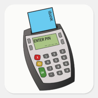 Adesivo Quadrado Chip e Pin Machine