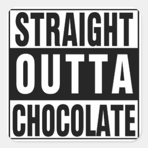 Adesivo Quadrado Chocolate reto de Outta
