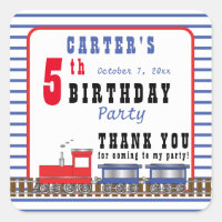 Choo Choo Train Birthday Obrigado