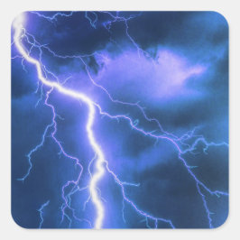 Adesivo Quadrado Choque Relâmpago