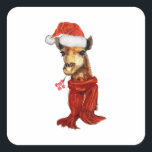 Adesivo Quadrado Christmas Giraffe Watercolor Winter<br><div class="desc">Fashion design, 100% Brand New, high quality!

 Pattern Type: printed

 Main Color: As The Picture Show

 Stylish and fashion design make you more attractive</div>