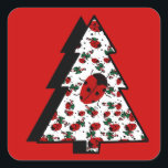 ADESIVO QUADRADO CHRISTMAS LADYBUGS<br><div class="desc">PRODUTOS DE BASE DE NATAL DE NATAL</div>