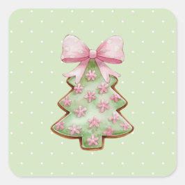 Adesivo Quadrado Christmas Sticker