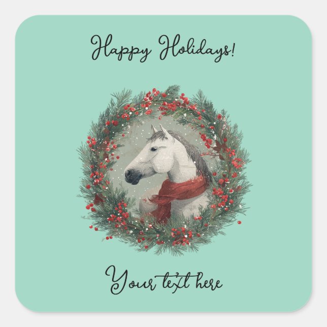 Adesivo Quadrado Christmas sticker  (Frente)