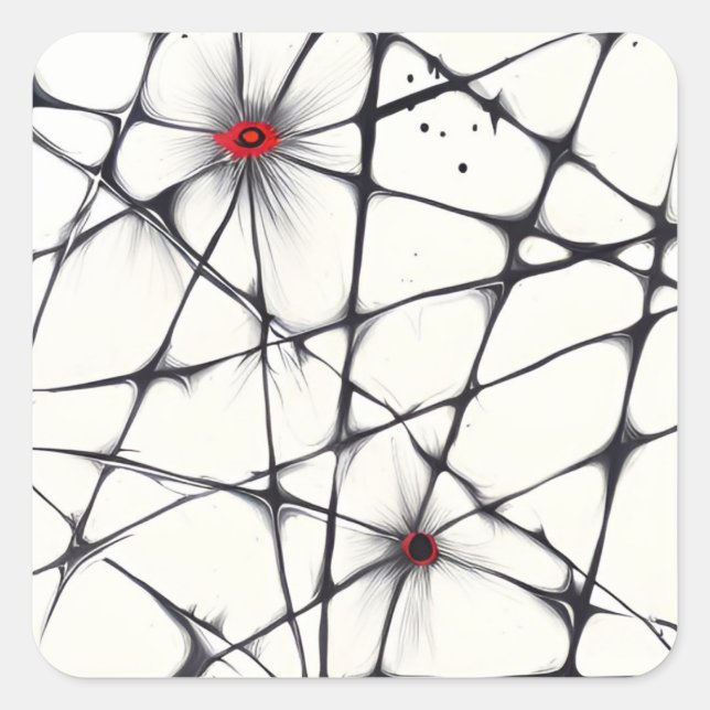 Adesivo Quadrado Chromatic Intersections (Frente)