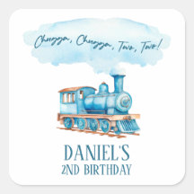 Chugga Dois segundos aniversários Choo Choo