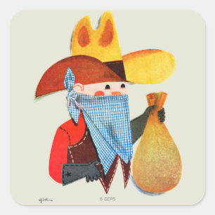 Adesivo Quadrado Chuis e ladrões