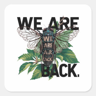 Adesivo Quadrado cicada-tshirt-design