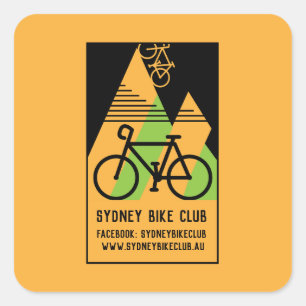 Adesivo Quadrado Ciclismo na Austrália