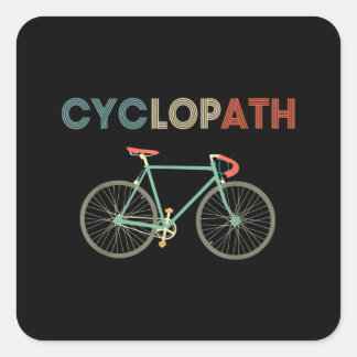 Adesivo Quadrado Ciclo Funny Bicicleta Ciclista Humor