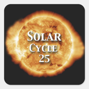 Adesivo Quadrado Ciclo Solar 25 Sol Ativo