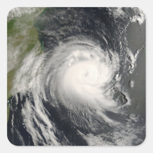 Adesivo Quadrado Ciclo tropical Favio se aproximando de Moçambique