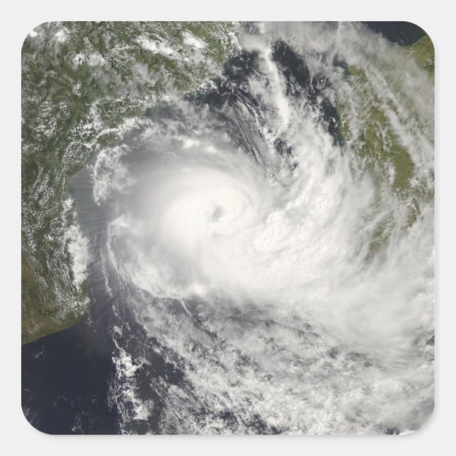 Adesivo Quadrado Ciclone Tropical Jokwe no Canal de Moçambique (Frente)